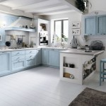 Cucine country anice talcato, in legno, colore anice