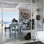 Cucine country Anice Talcato, vista mare spiaggia. Colore anice