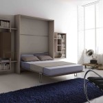 Soggiorni moderni Letto a muro convertibile in libreria, aperto