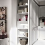 Cucine country neve, dettaglio dispensa